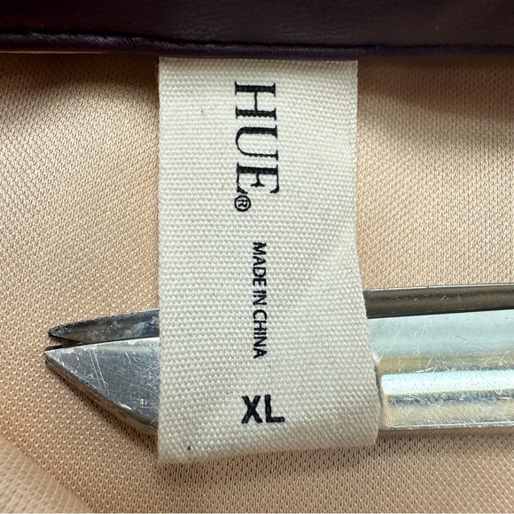 HUE Women's Burgundy Button-Down Shirt - Picture 5 of 9